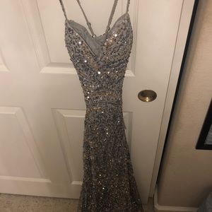Shiny prom dress